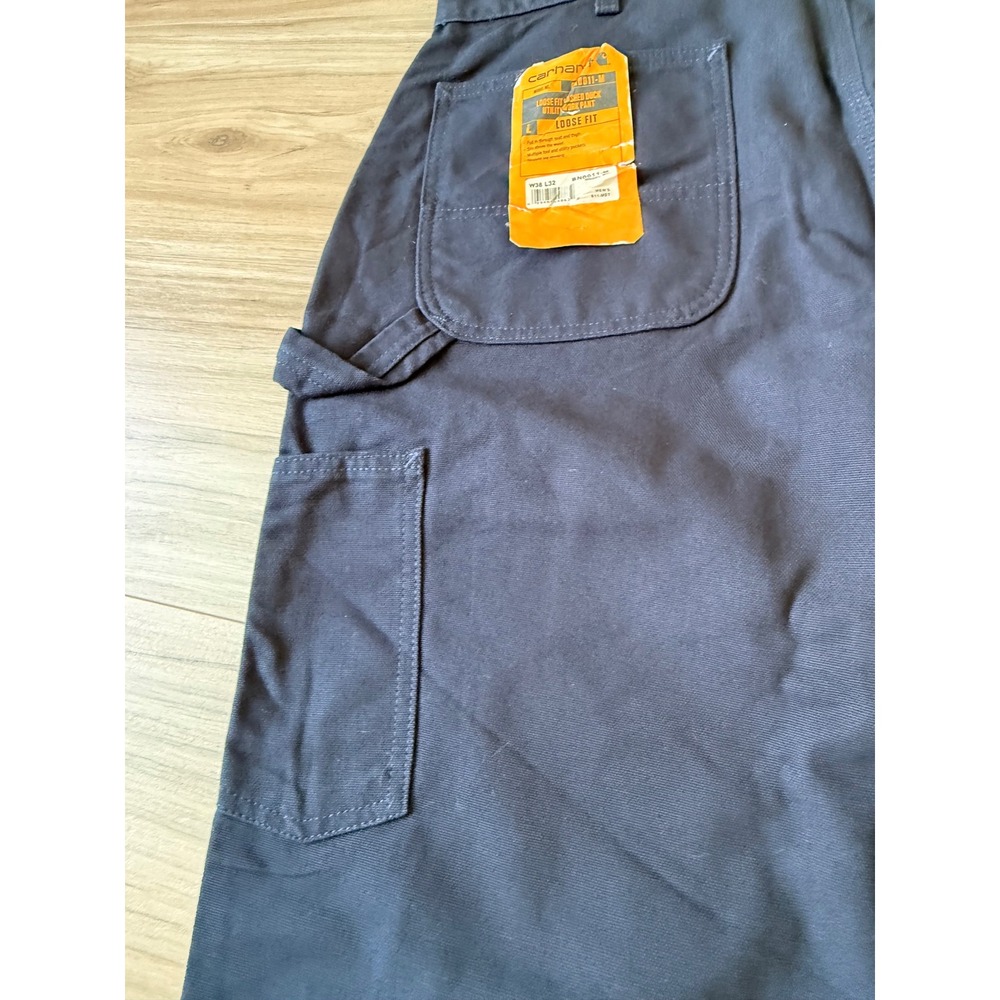 Carhartt  Loose Fit Washed Duck Utility Work Pants Midnight Navy 38x32 NWOT - Picture 8 of 10